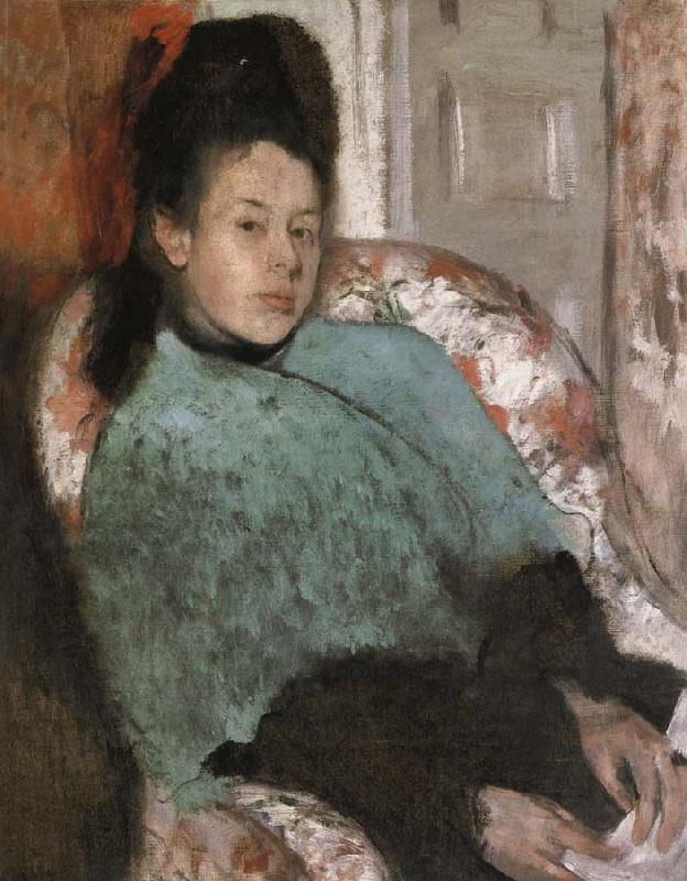 Edgar Degas Portrait of Elena Carafa oil painting image